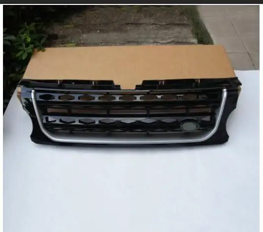 Для Land Rover Discovery LR3 2005-2009 серебро+ Черная передняя решетка Замена Отделка OEM - Название цвета: C
