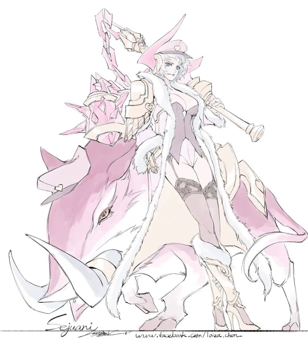 Sejuani LOL Cosplay The Winter's Wrath Sejuani cosplay costume fan art sexy costume