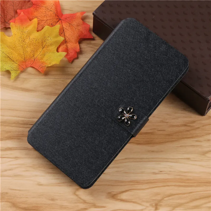 Black Flower Coque чехол s для Motorola Moto G4 G6 G5S G5 Plus Play флип-чехол для телефона чехол для Motorola G6 Play Fundas защитная сумка capa - Цвет: Black Flower