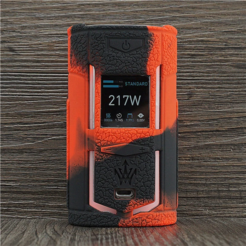 2 шт. текстура чехол скин для VOOPOO X217 217 (Ш) x древесные TC Box Mod Защитный Силиконовый