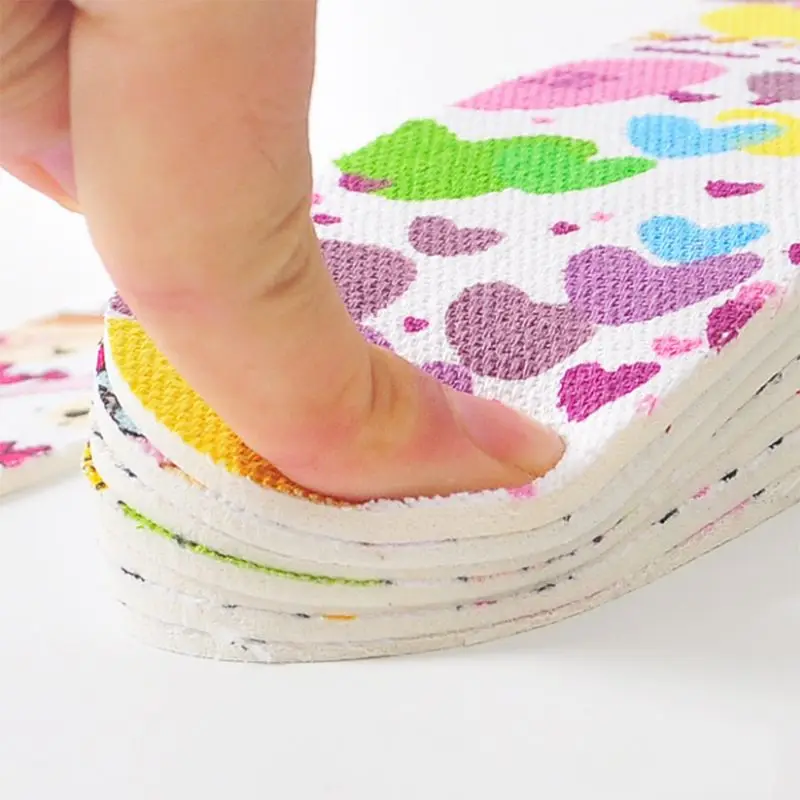 Детские массажные стельки свободного размера сверхлегкие Мягкие латексные из