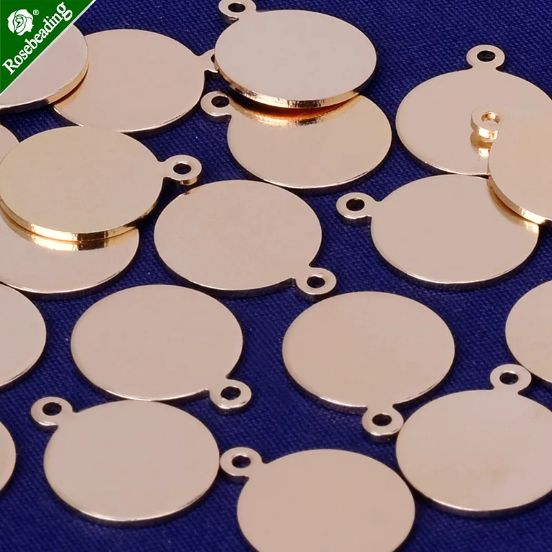 12 мм латунные круглые штампованные пустые стержни заготовки для ожерелья