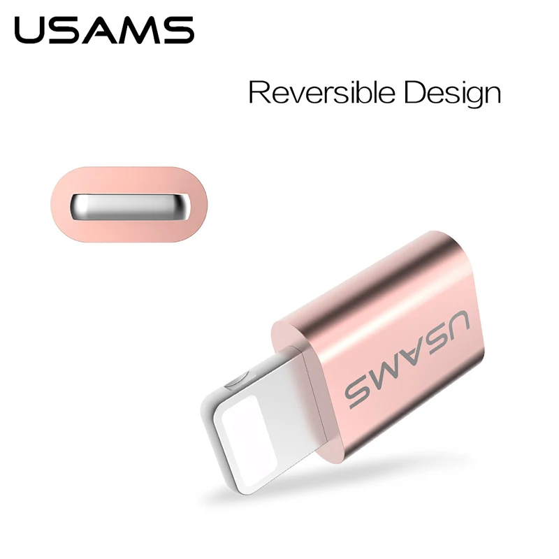 USAMS OTG Adapter for Micro to lightnings connector Data Sync Cable IOS 11 fast Charging iphone X 8 7 6 ipad |