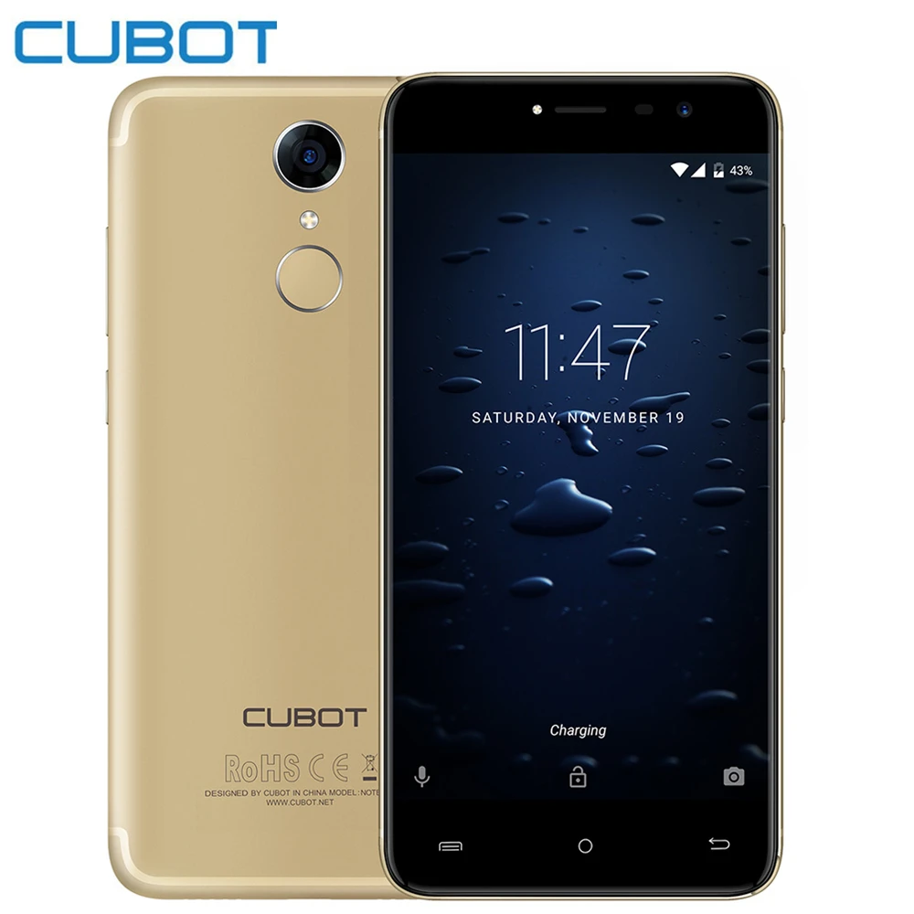 Оригинальный Cubot Note плюс Android 7 0 MTK6737T 3 ГБ Оперативная память 32 Встроенная 5 2 &quotFHD 4
