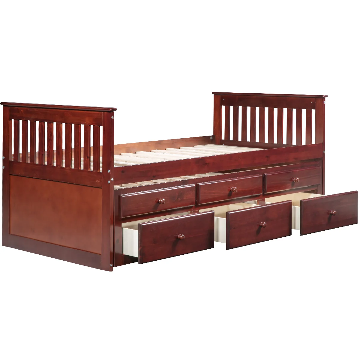 Матрас-кровать с двухъярусной кушеткой и 6 ящиками для хранения | Мебель