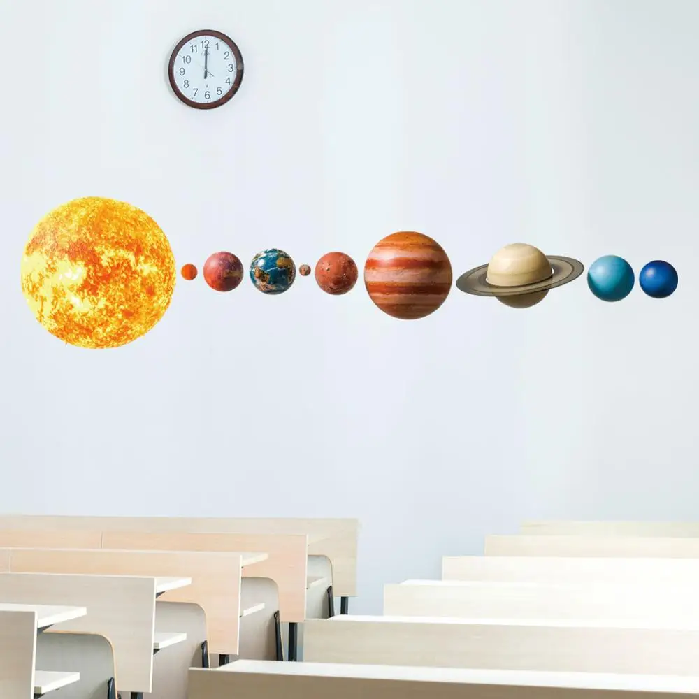 Солнечная система planet personality 3D настенные наклейки для гостиной украшения спальни