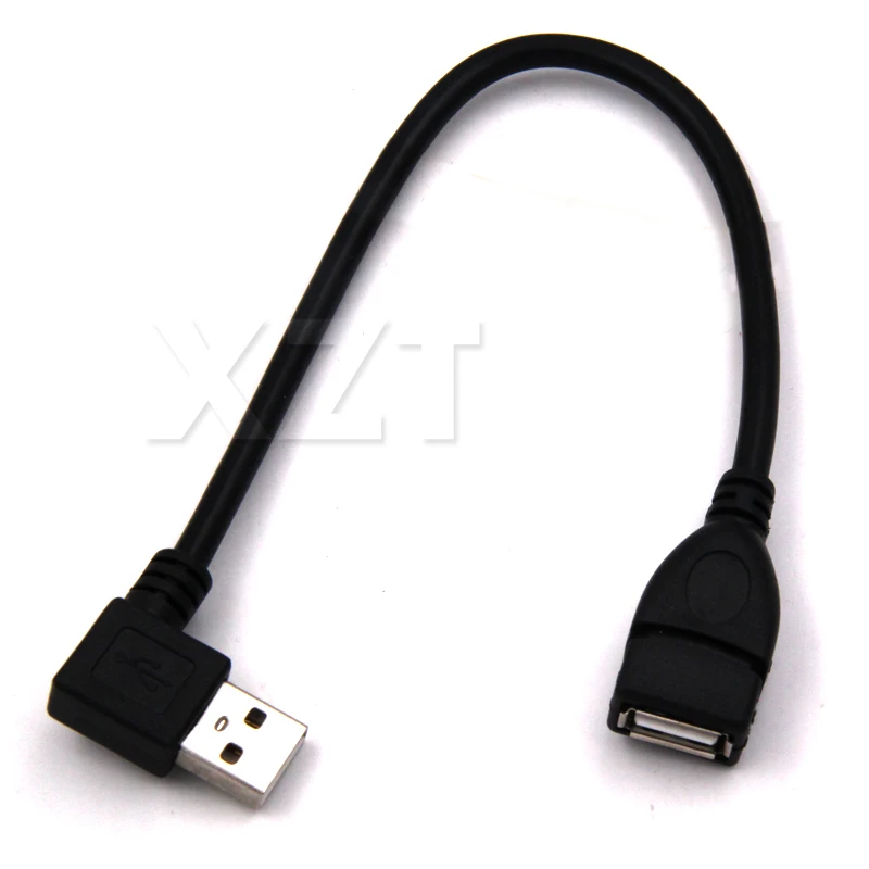 Удлинительный кабель IPCS 30 см USB 2 0 Папа мама Угловой 90 градусов USB2.0 правый