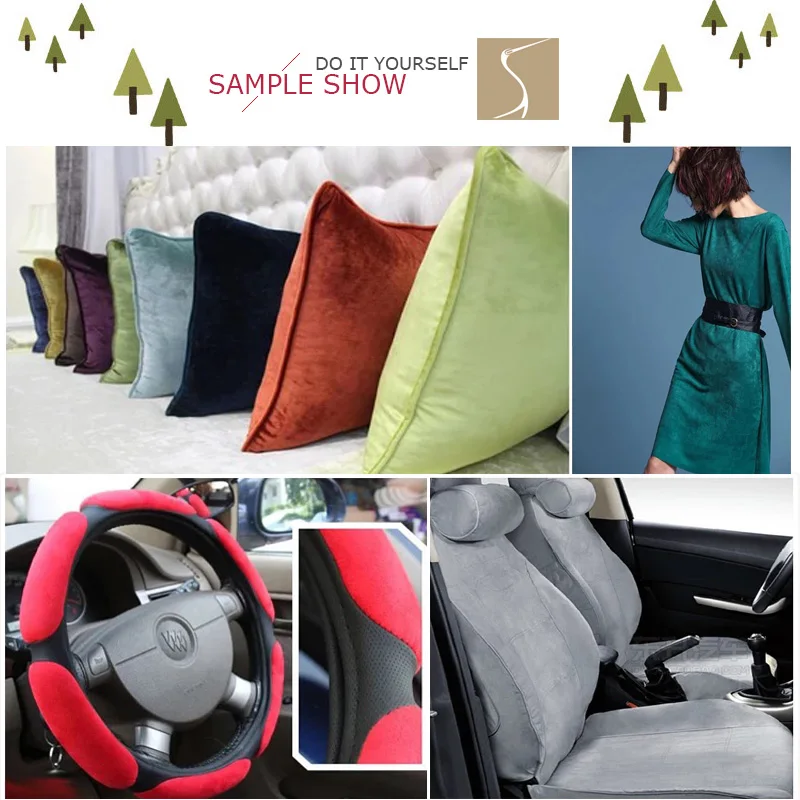 Искусственная замша модная ткань одежда для украшения дома диван обивка ремесло