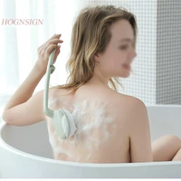 bath care tool back brush long handle soft hair adult body bathing artifact folding powerful shower cleansing massager