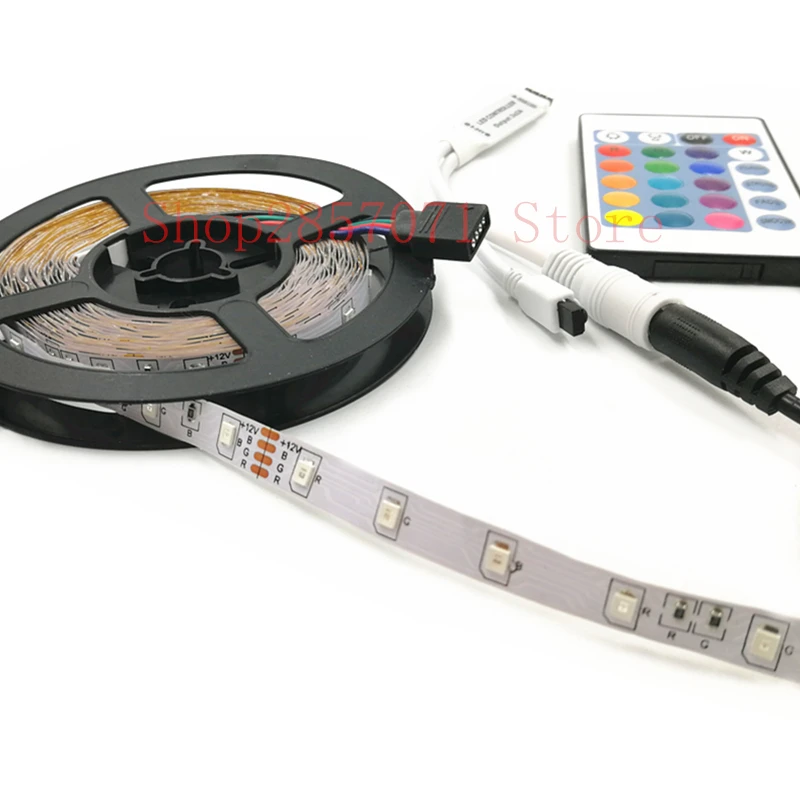 Светодиодная лента RGB 2835 SMD 5 м 60 светодиодов/м гибкая ИК пульт дистанционного