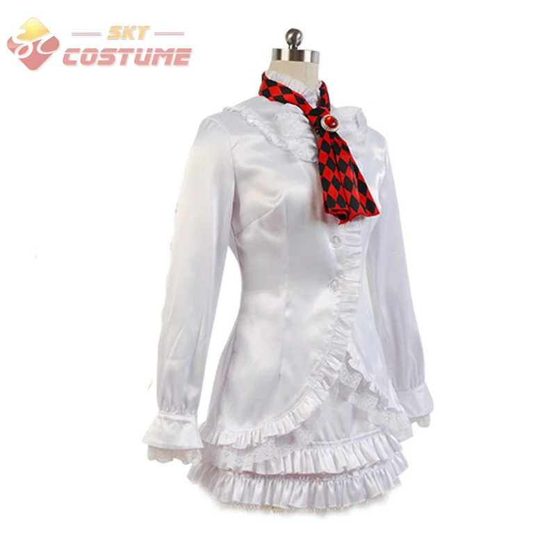 Игровой костюм для косплея LILI белое платье галстук перчатки полный комплект