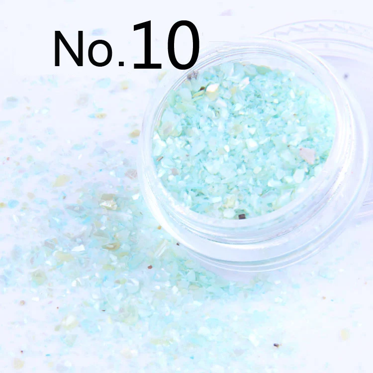 BKF10 1х горшок UPRETTEGO, 2 г, натуральный, 12 цветов, 3D дизайн, сделай сам, маникюрный, жемчужный светильник, кусочки ракушек, частицы, измельченный корпус, BKF01-12 - Цвет: BKF10