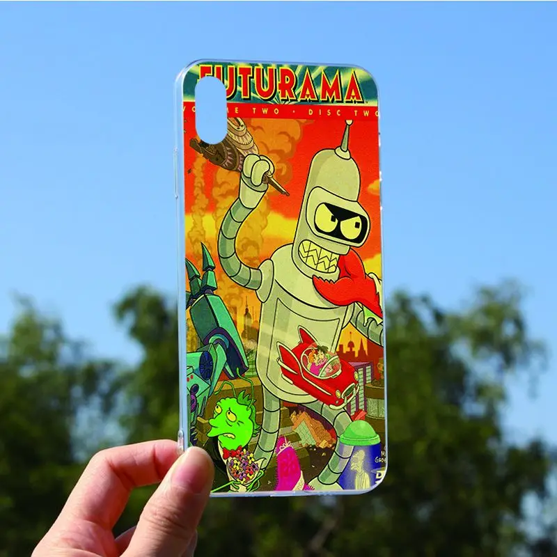 OUTMIX Американский комикс ТВ серия Futurama Оболочка Чехол для телефона iPhone 6S 6 плюс 7 8 5