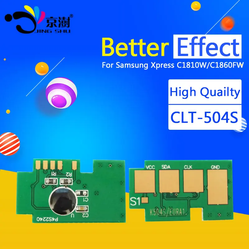 4 шт. тонер-картридж чип для samsung CLT-504S CLT 504 S CLP 415N 415NW 470 475 415 CLX 4195 принтер BK-2.5k, c/Y/M-1.8K