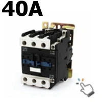 Контактор переменного тока 3 фазы 3 P 1NO 1NC 95A Номинальный ток 24 в 110 В 220 В 380 В в катушка вольт контакты реле 125A Ith Din рейка крепление