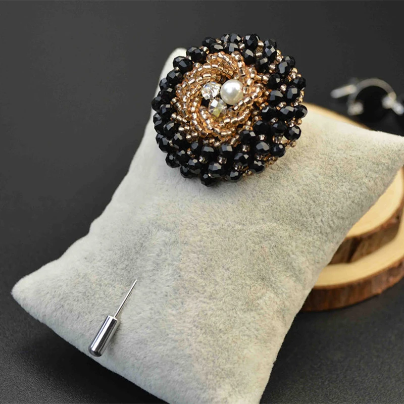 Mdiger модная брошь в виде маргариток Цветочная Брошь с отворотом из бисера Мужская