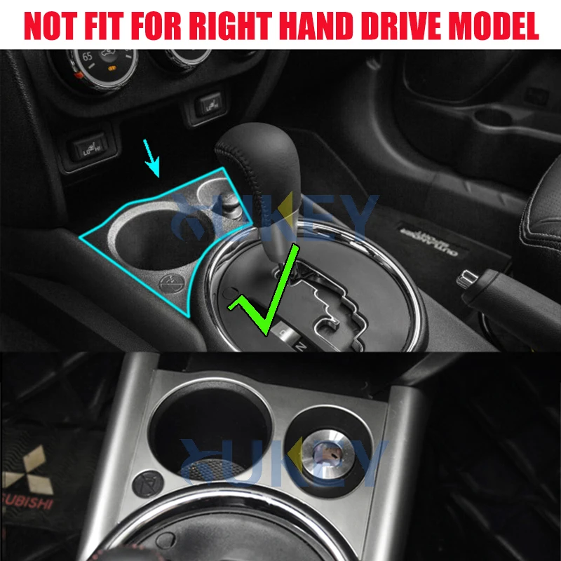Для Mitsubishi ASX Outlander Sport RVR 2011 2012 2013 хром прикуривателя чашки, держатель для напитков, Панель накладка рамка