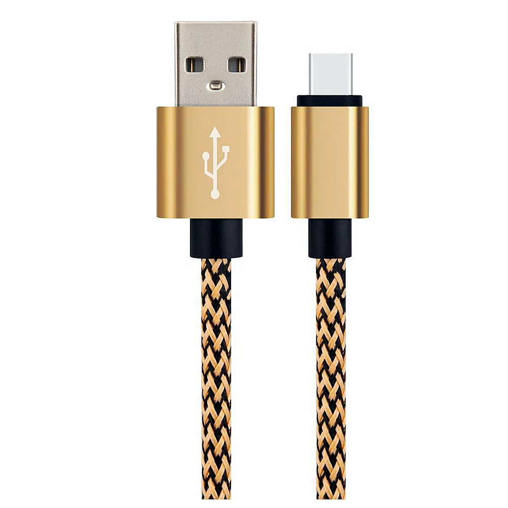 Gold 1 м/2 м/3 м длинный Micro USB кабель для зарядки данных для iPhone 5 5S 6 6S 7 7S 8 10X IOS Android Тип C сотовый телефон - Тип штекера: Gold