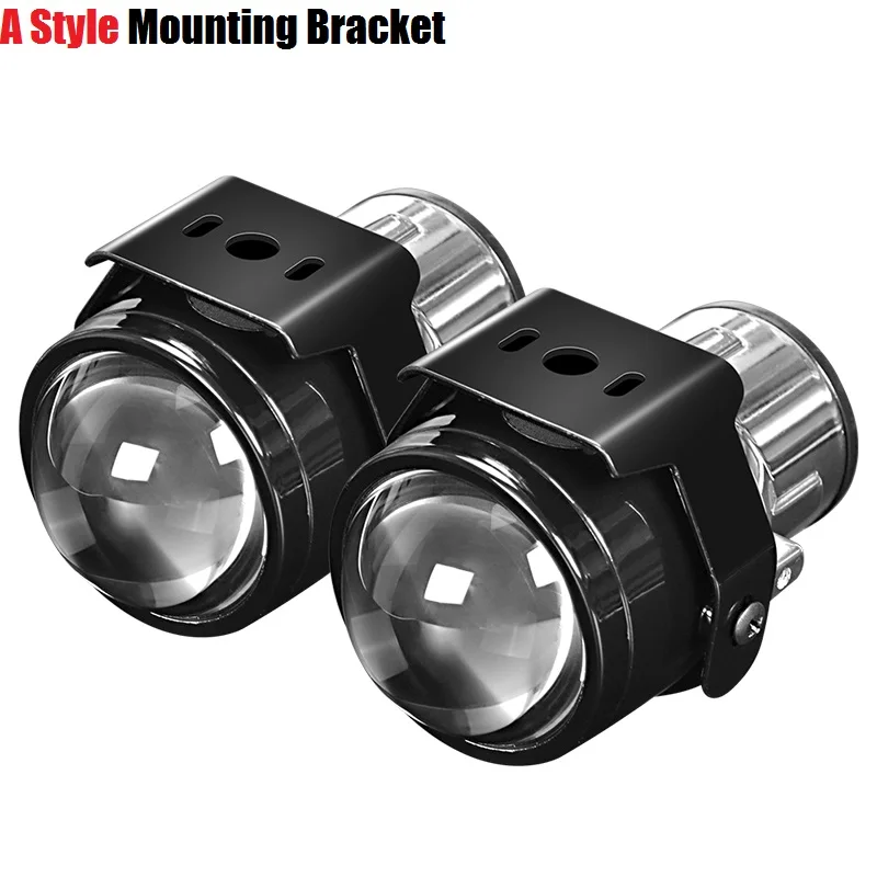 A style fog light RACBOX универсальная противотуманная фара, объектив проектора 2,5 дюймов, металлические Биксеноновые линзы, передний бампер, лампа H11 6000K HID, светодиодная лампа, Автомобильная модификация - Цвет: A style fog light