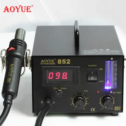 Оригинальный 220В AOYUE 852 SMD паяльная станция горячего воздуха пистолет |