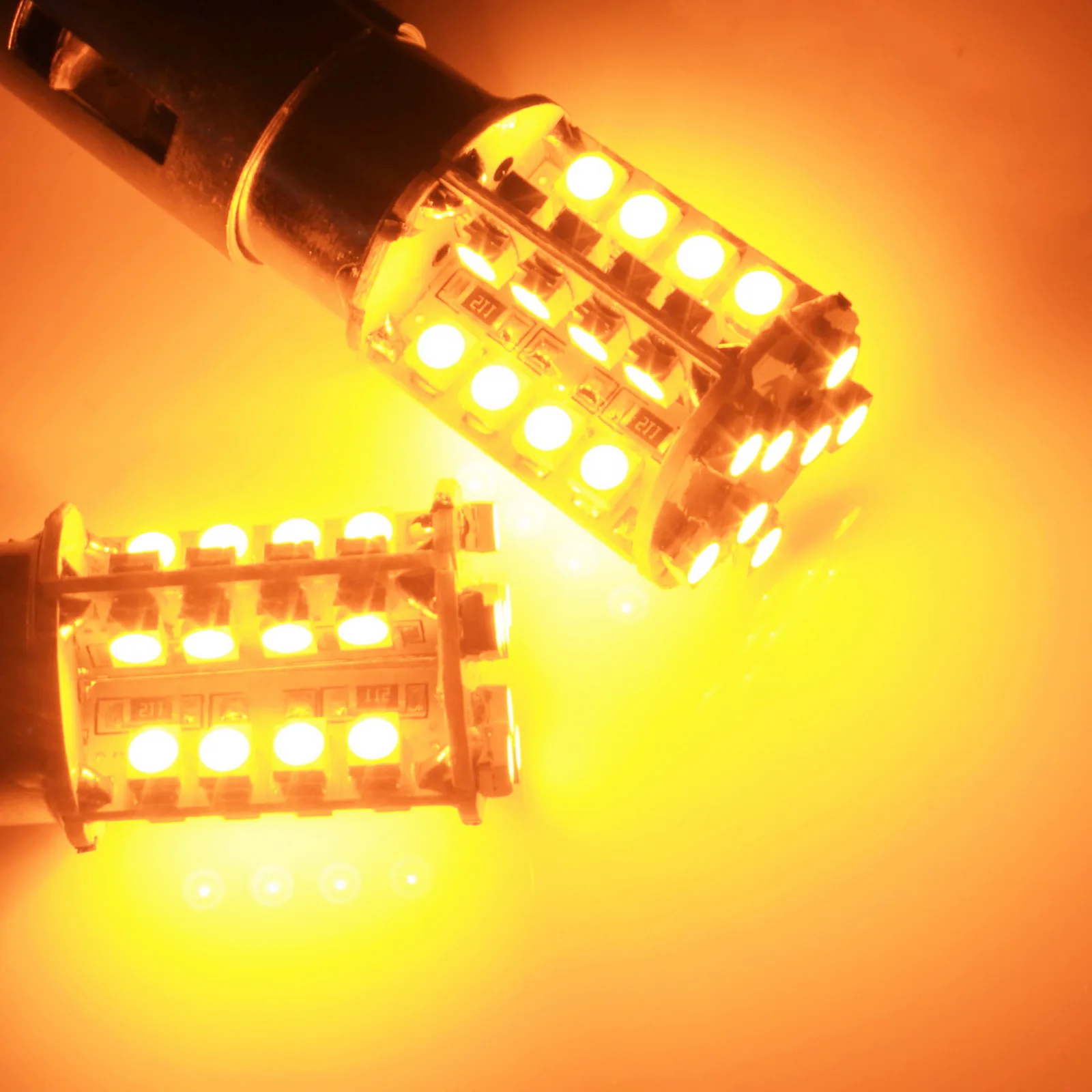 ANGRONG BAU15S 581 PY21W 40 SMD светодиодный фонарь задний индикатор сигнала поворота дневного света Янтарный