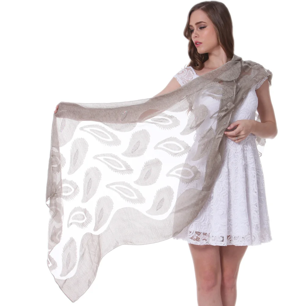 Модная шелковая шаль шарф на весенне-летний сезон зима-осень хиджаб Warpl высшего