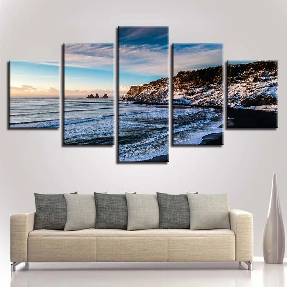 5 шт. настенные картины на холсте с изображением морской воды|Рисование и