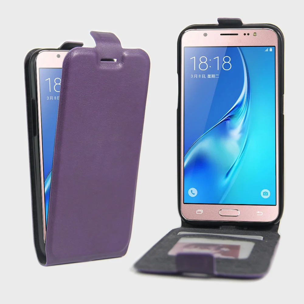 DHL 100 шт открывающийся вверх и вниз Флип Чехол для Samsung Galaxy J1 &amp Mini J2 J3 J5 J7 2016 Pro Note 7