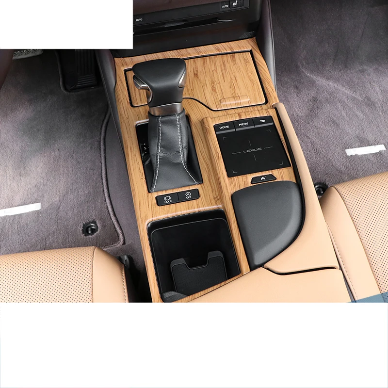 lsrtw2017 abs wood color car center control panel trims for lexus es200 es260 es300h es350 f sport 2018 2019 2020 | Автомобили и