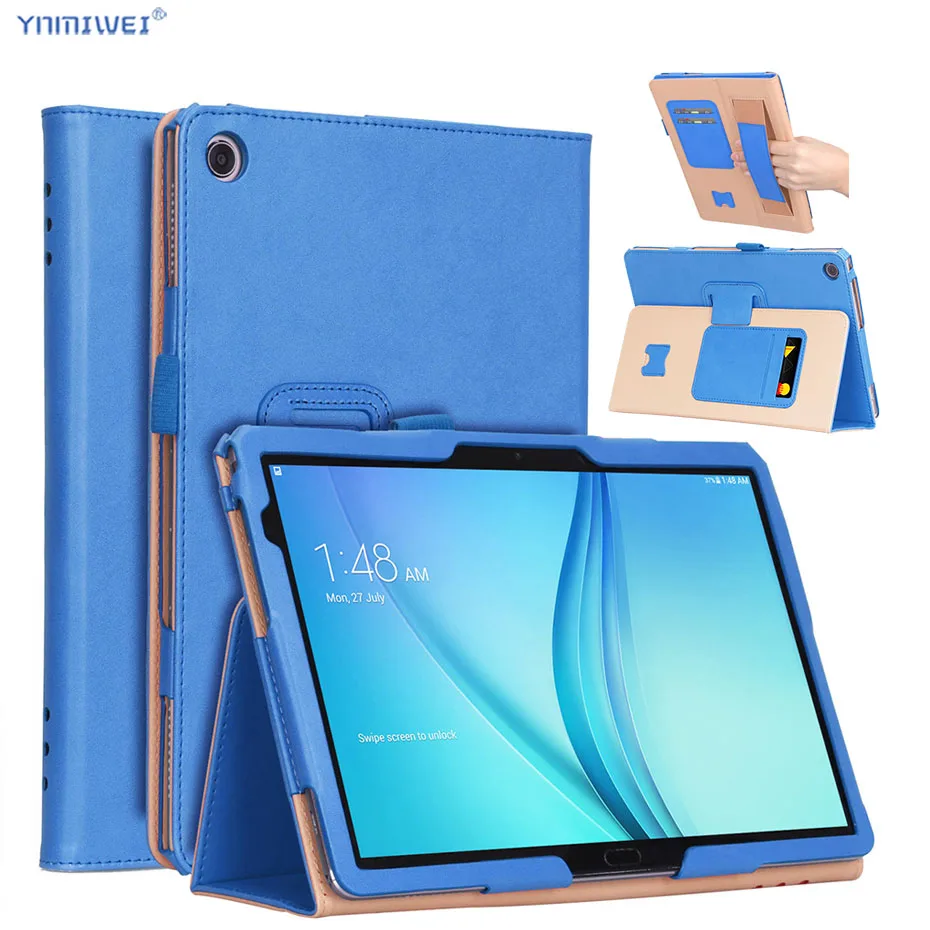 Кожаный чехол подставка для Huawei MediaPad M5 Lite 10 1 дюйма|Чехлы планшетов и электронных