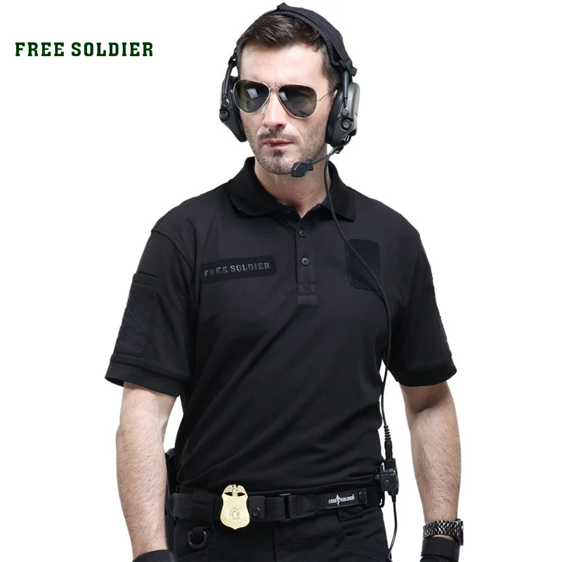 FREE SOLDIER 100% coolmax Альпинистская футболка для путешествия и бивака рубашка POLO