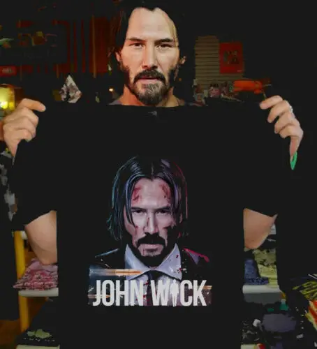 Джон фитиль 3 Парабеллум фильм футболка 2019 Keanu пленка мужские короткий рукав