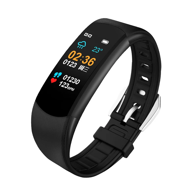 Wearpai C5 новые умные часы для мужчин и женщин монитор сердечного ритма кровяное давление фитнес-трекер умные спортивные часы для Ios android+ коробка - Цвет: WP-C5-BK