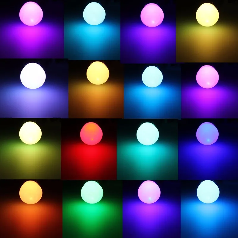 Dimmable E27 RGB LED Light Color Changing Lamp Bulb 24 key IR Remote Controller 85-265V 3W | Освещение