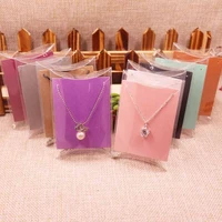2018 new diy 10x7x2cm clear pvc pillow box for candy wedding favor package pvc clear pillow pendant card jewelry card gift box