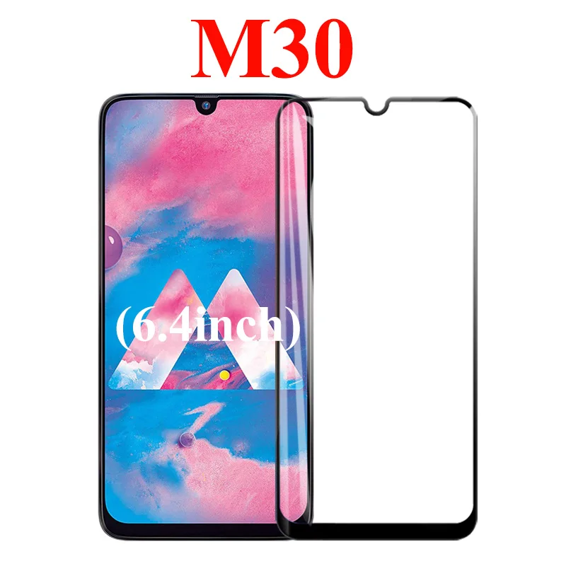 Закаленное стекло для samsung galaxy a10 a20 a30 a50 защита экрана m30 m20 m10 a90 a70 a40 на samsyng galaxy защитный чехол - Цвет: M30