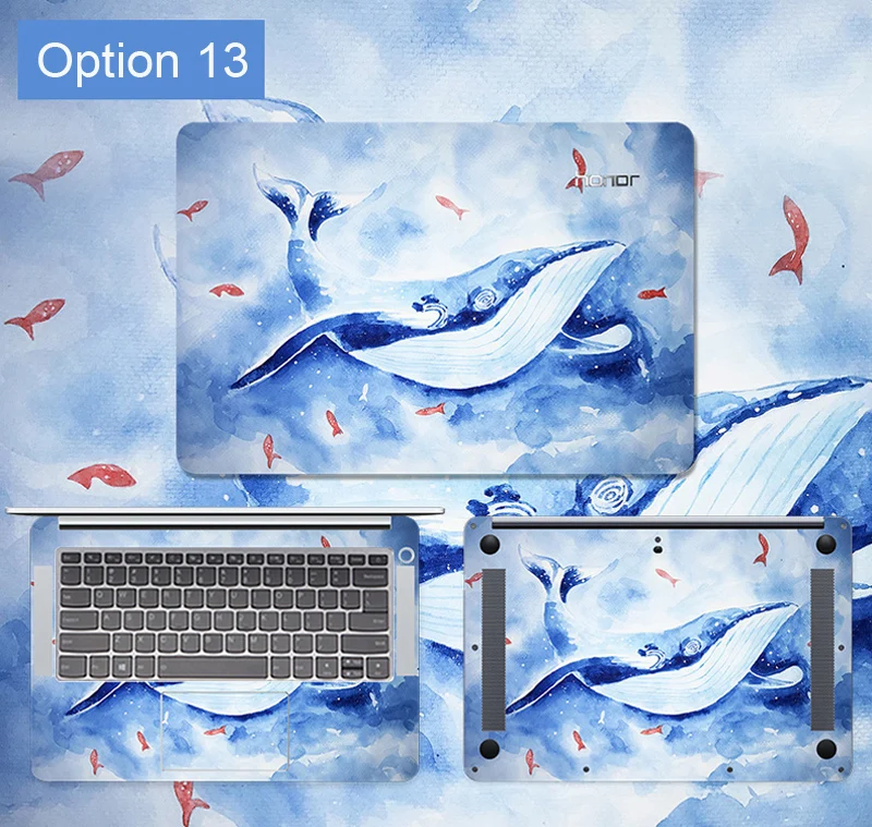 Мультяшные узоры, наклейка для ноутбука s для huawei Matebook X Pro 13,9, Виниловая наклейка на кожу для huawei Matebook X 13,3 D 15,6 дюймов