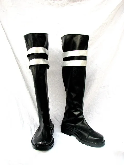 

Final Fantasy Sephiroth Cosplay Boots Shoes Game Party Cosplay Boots Custom Made for Adult Men Black Shoes European Size