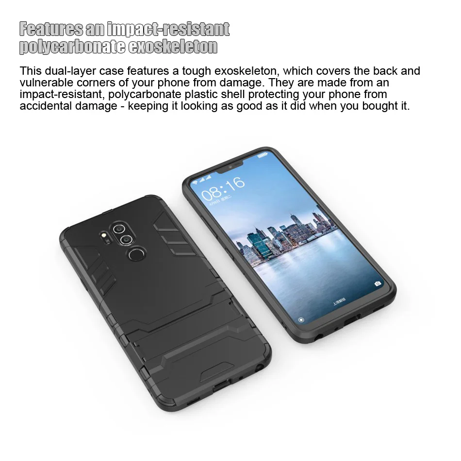 Жесткая задняя крышка робота для LG G7 ThinQ с мягким ТПУ чехол сверхпрочный