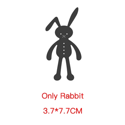 Only Rabbit Животные Куклы металлические режущие штампы трафареты для DIY бумажные карточки для скрапбукинга декоративные штампы для рукоделия тиснение штампы новые - Цвет: Only Rabbit