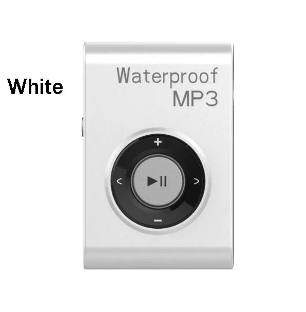 White Новейший мини водонепроницаемый плавательный MP3 плеер Спортивный Бег езда MP3 Walkman Hifi Sereo Музыка MP3 плеер с FM радио клип - Цвет: White