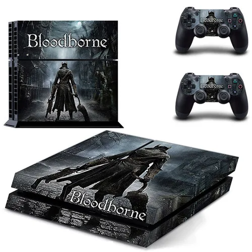 Игра Bloodborne PS4 кожи наклейка для sony playstation 4 консоли и 2 контроллеров PS4 кожи Стикеры винил - Цвет: DPTM0056