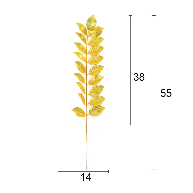 Новинка 2020 искусственные листья золотые кленовые аксессуары для