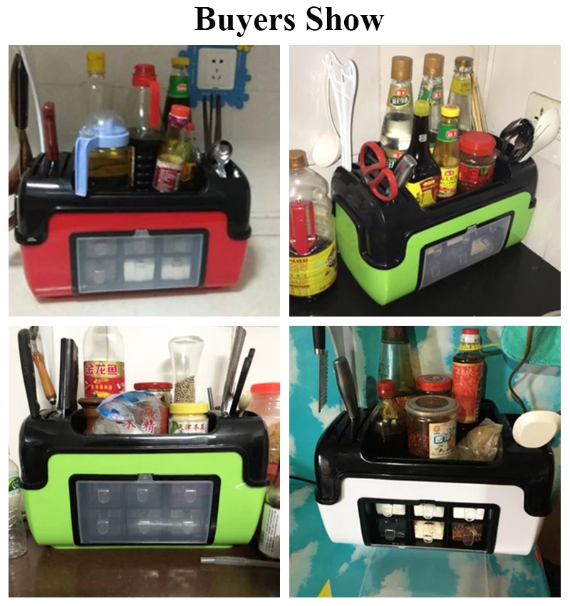 Cordial Shining Kitchen Storage Rack Multi-function Rack Household Combination Seasoning Rack Chopsticks Spoon Storage Rack