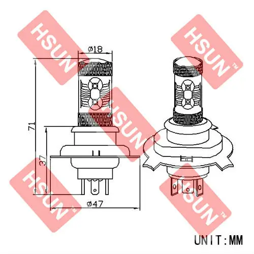 60W CREE LED HIGH POWER HB2 HB3 HB4 FOG PY20D 9145 AUTO H4 H7 H8 H9 H10 H11 9005 9006 CAR LIGHT | Автомобили и мотоциклы
