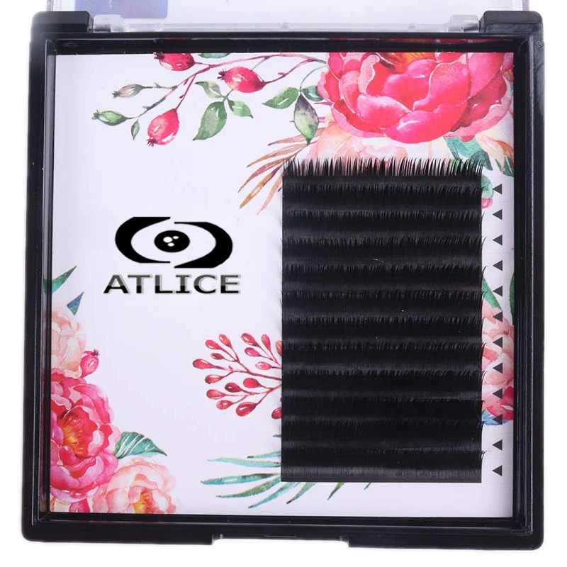 12 рядов/чехол для наращивания ресниц из норки профессионалов натуральная