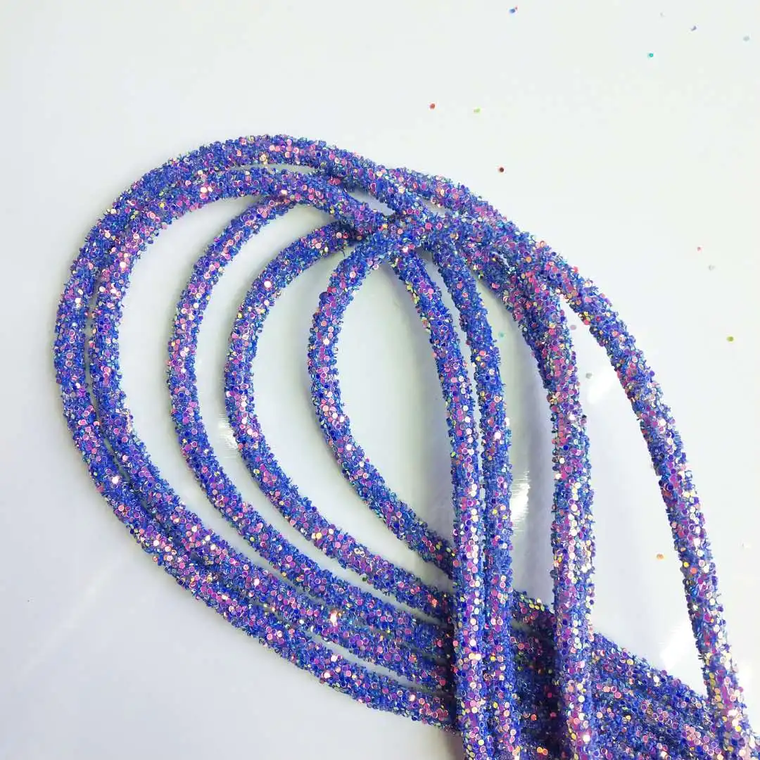 Dark Purple 3 метра блестки, блестящая нить для обуви, заколки для волос, сумки, колпачки, блестки для рукоделия, аксессуары для украшения - Цвет: Dark Purple