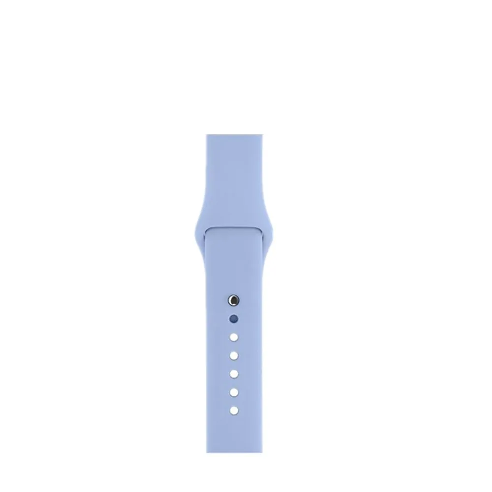 liac Классический спортивный силиконовый ремешок для Apple Watch серии 5 4 3 2 мягкий сменный ремешок для iWatch 38 42 мм ремешок 40 44 мм браслет - Цвет ремешка: liac