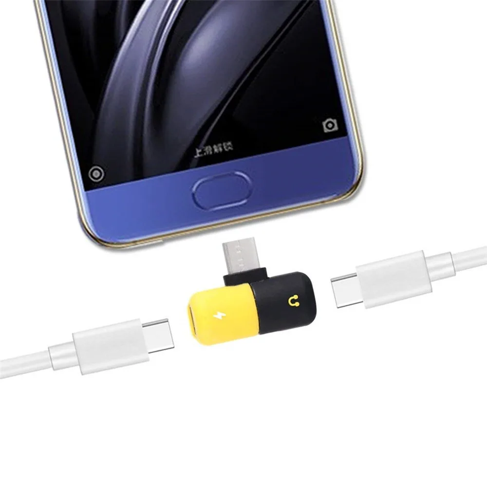 2 в 1 двойной usb зарядка аудио адаптер для iPhone X 7 8 Plus тип-c телефон музыкальный конвертер для IOS Android аудио зарядное устройство разветвитель