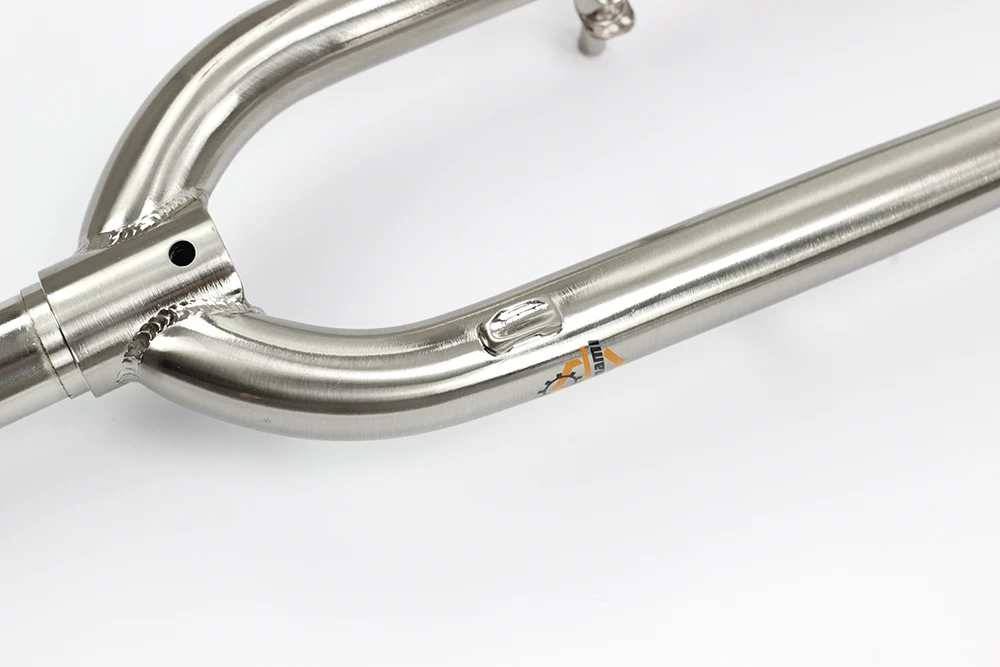 SILVEROCK горного велосипеда жесткая вилка 27," 26" 29er Reynolds 520 сталь CX велокросс велосипедная вилка дисковая V тормоз ржавееся части велосипеда
